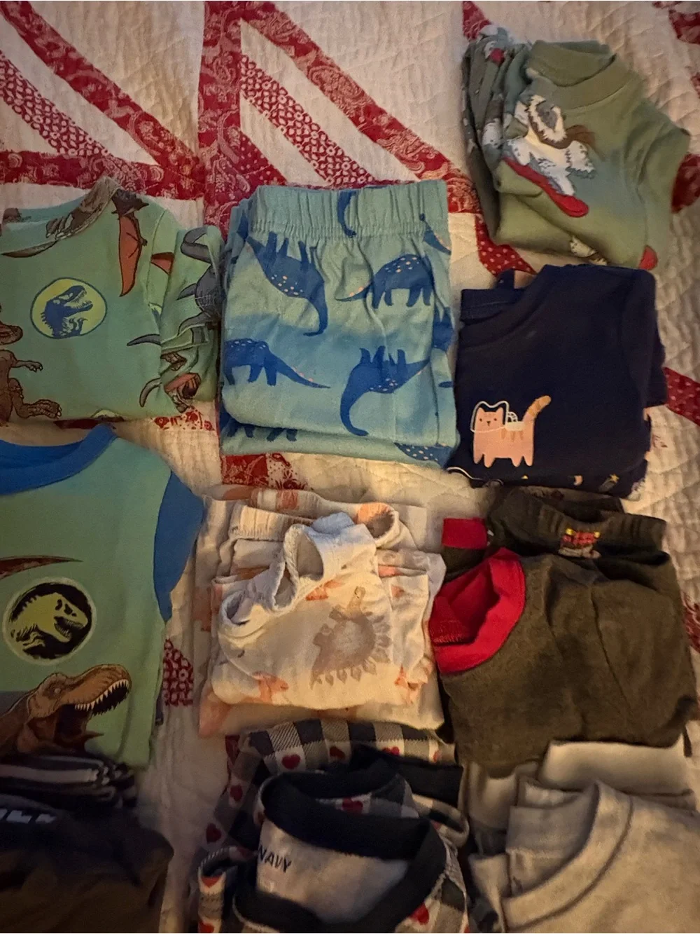 Lot of 16 Matching Sets of Boys’ 4T Pajamas
